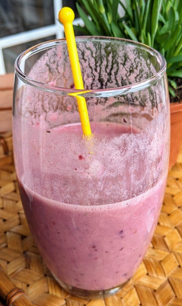 Organic protein powder shake